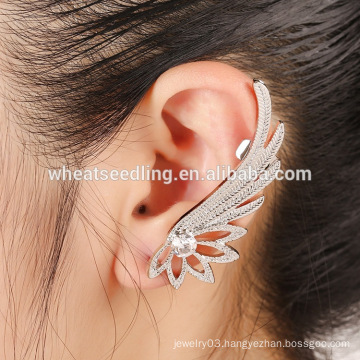 2016 cheap online alibaba alloy rhinestone stud angel wing earring